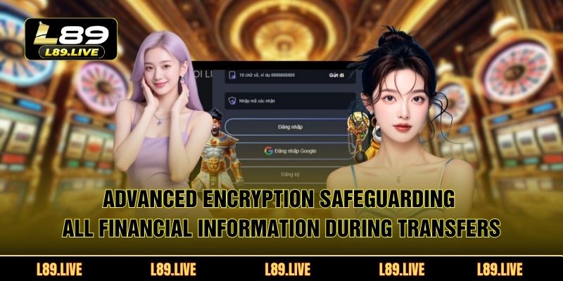 Advanced encryption safeguarding all financial information during transfers
