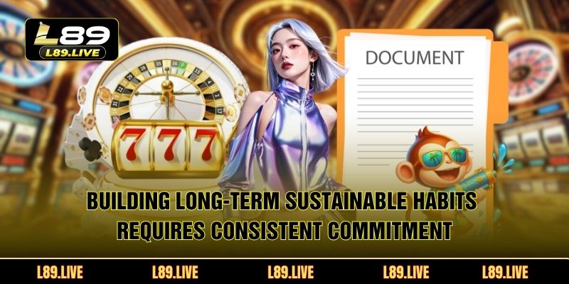 Building long-term sustainable habits requires consistent commitment and regular self-assessment practices