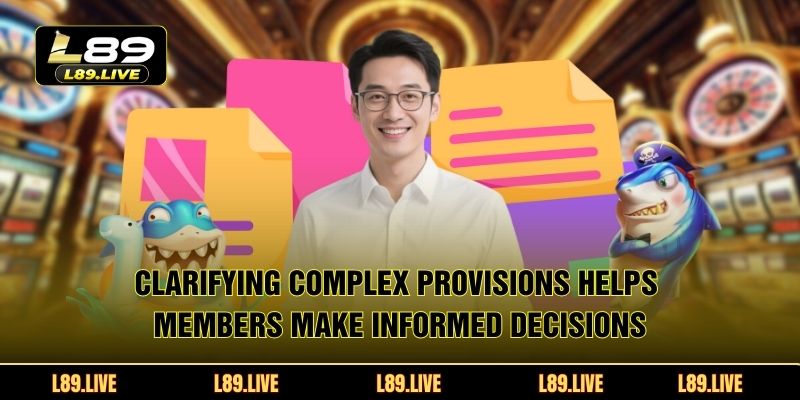 Clarifying complex provisions helps members make informed decisions