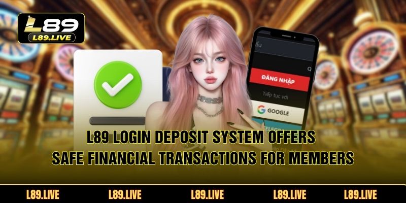 L89 login deposit system offers safe financial transactions for members
