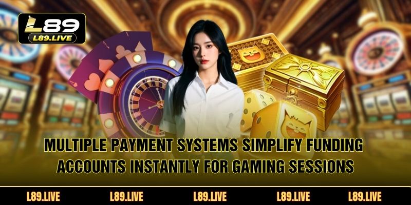Multiple payment systems simplify funding accounts instantly for gaming sessions