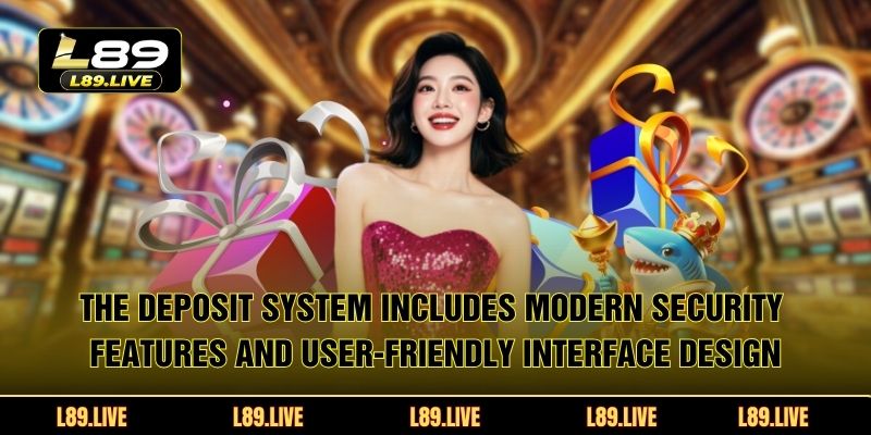 The deposit system includes modern security features and user-friendly interface design